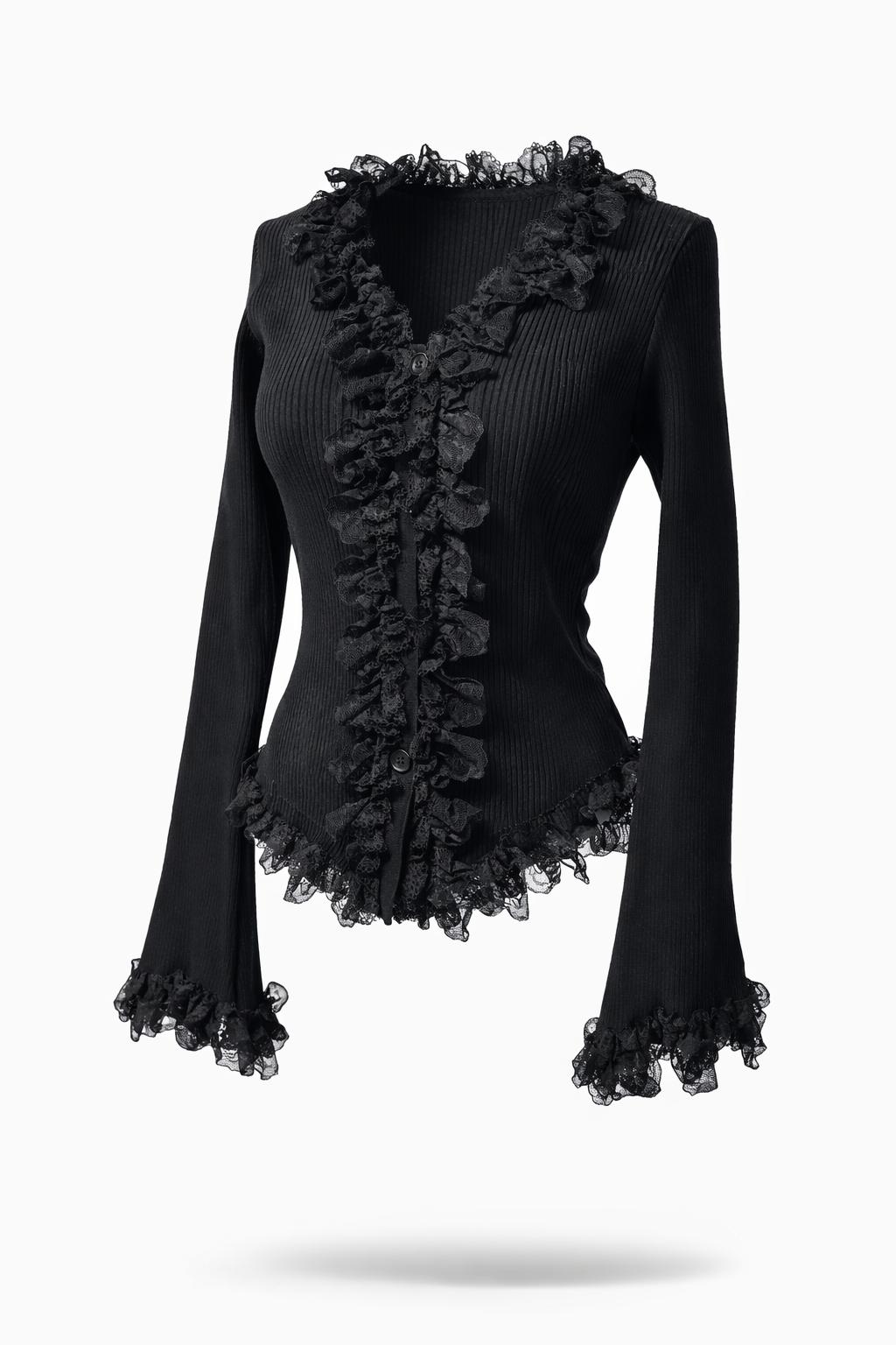 Rippoberteil „Lace Ruffle“