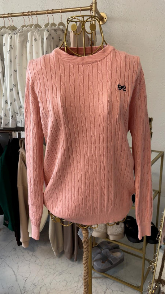 Strickpullover „Rosé Bow“